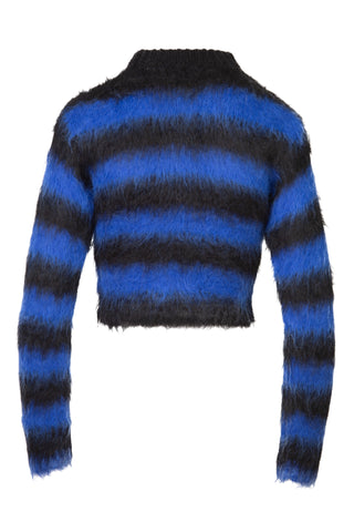 Striped Alpaca Cropped Sweater Sweaters & Knits Monse   