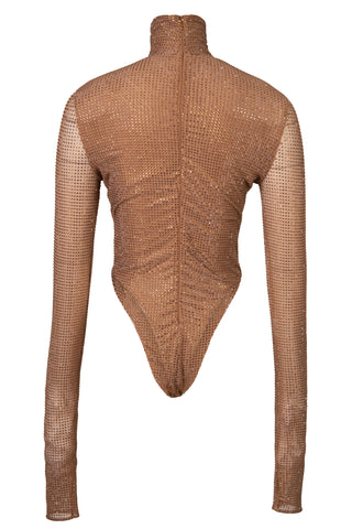 Crystal Embellished Stretch Bodysuit | (est. retail $1,795) Bodysuits Laquan Smith   