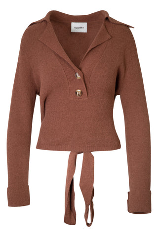Rosalie Tie-Front Terry Knit Sweater | (est. retail $475)