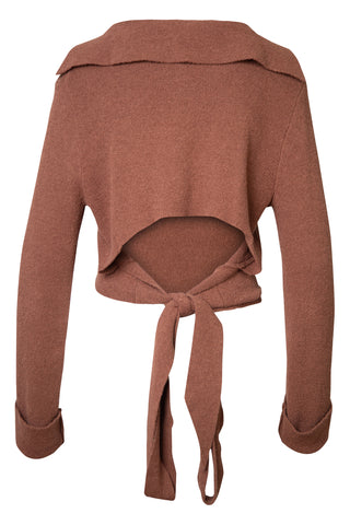 Rosalie Tie-Front Terry Knit Sweater | (est. retail $475)