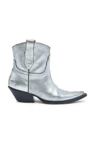 Metallic Short Western Boots | (est. retail $1,245) Boots Maison Margiela   
