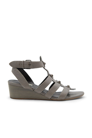 Studded Gladiator Sandal in Grey