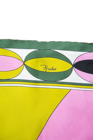 Abstract Printed Silk Scarf Scarves & Shawls Emilio Pucci   