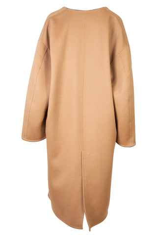 Leather Trimmed Brushed Wool & Cashmere Duffal Coat | (est. retail $1,150) Coats Totême   