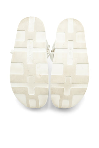 White Calfskin Enid T-Strap Sandals Sandals Hermes   