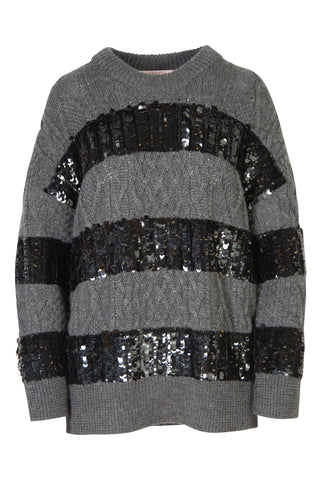 Embroidered Stripe Wool Sweater | FW'23 (est. retail $8,500) Sweaters & Knits Valentino   