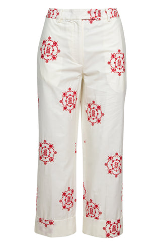 Logo-Embroidered Cropped Trousers | new with tags (est. retail $970)