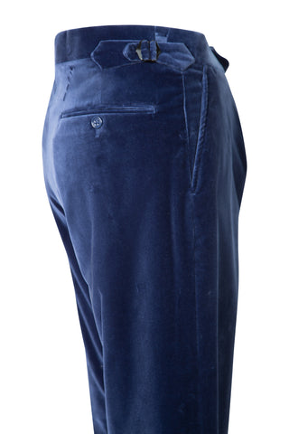 Velvet Straight Leg Pants in Blue | (est. retail $195) Pants Ralph Lauren   
