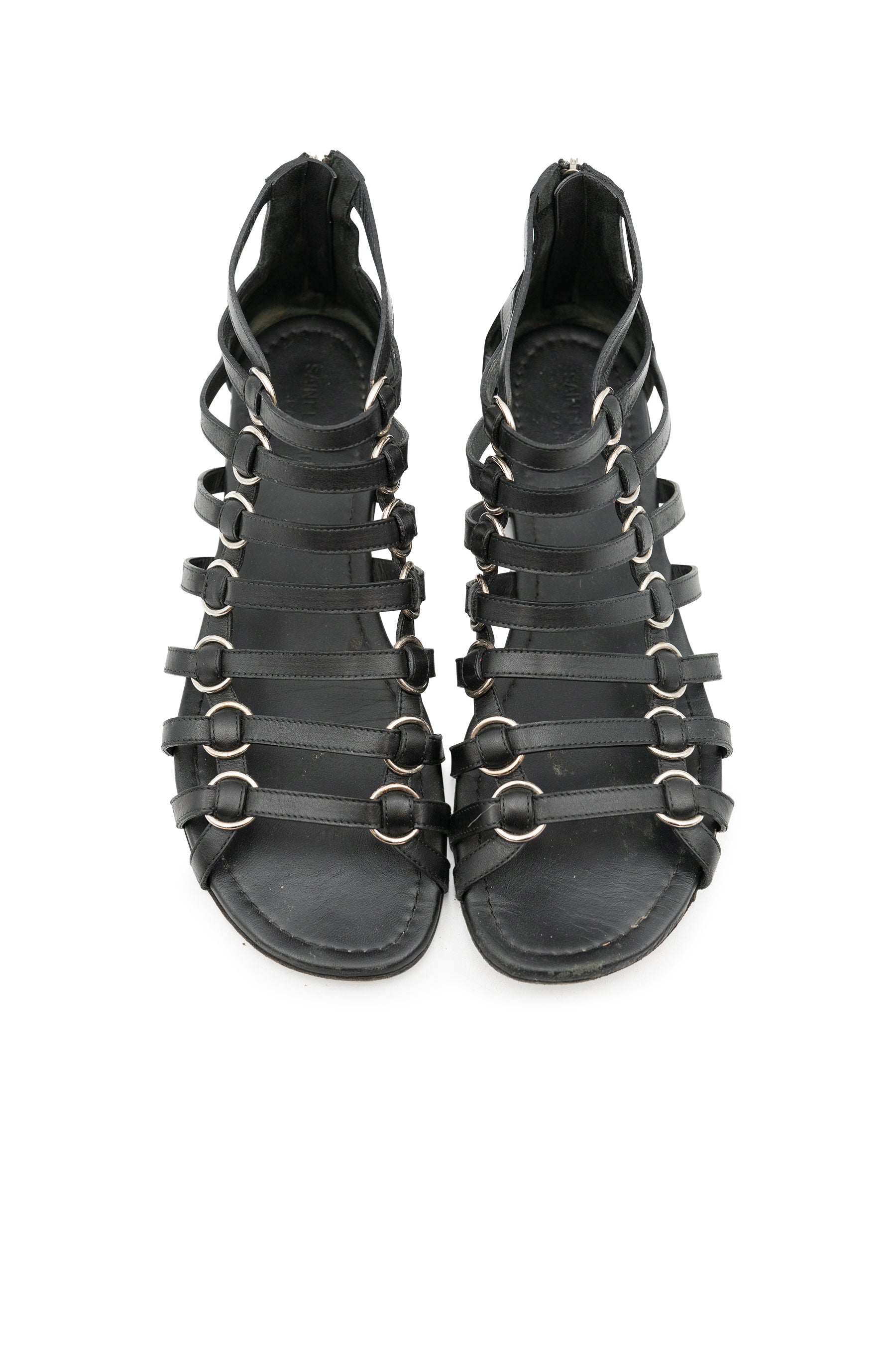 Buy Belcher Faux Leather Gladiator Sandals Online | London Rag USA