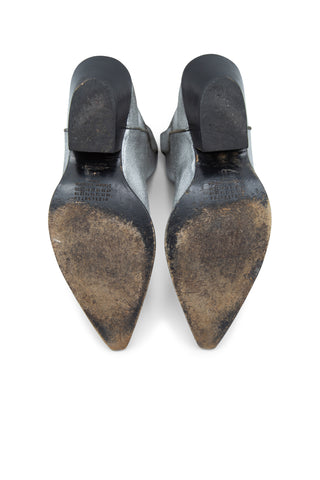 Metallic Short Western Boots | (est. retail $1,245) Boots Maison Margiela   