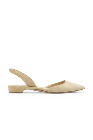 Pointed Toe D’Orsay Suede Flats Flats Paul Andrew   
