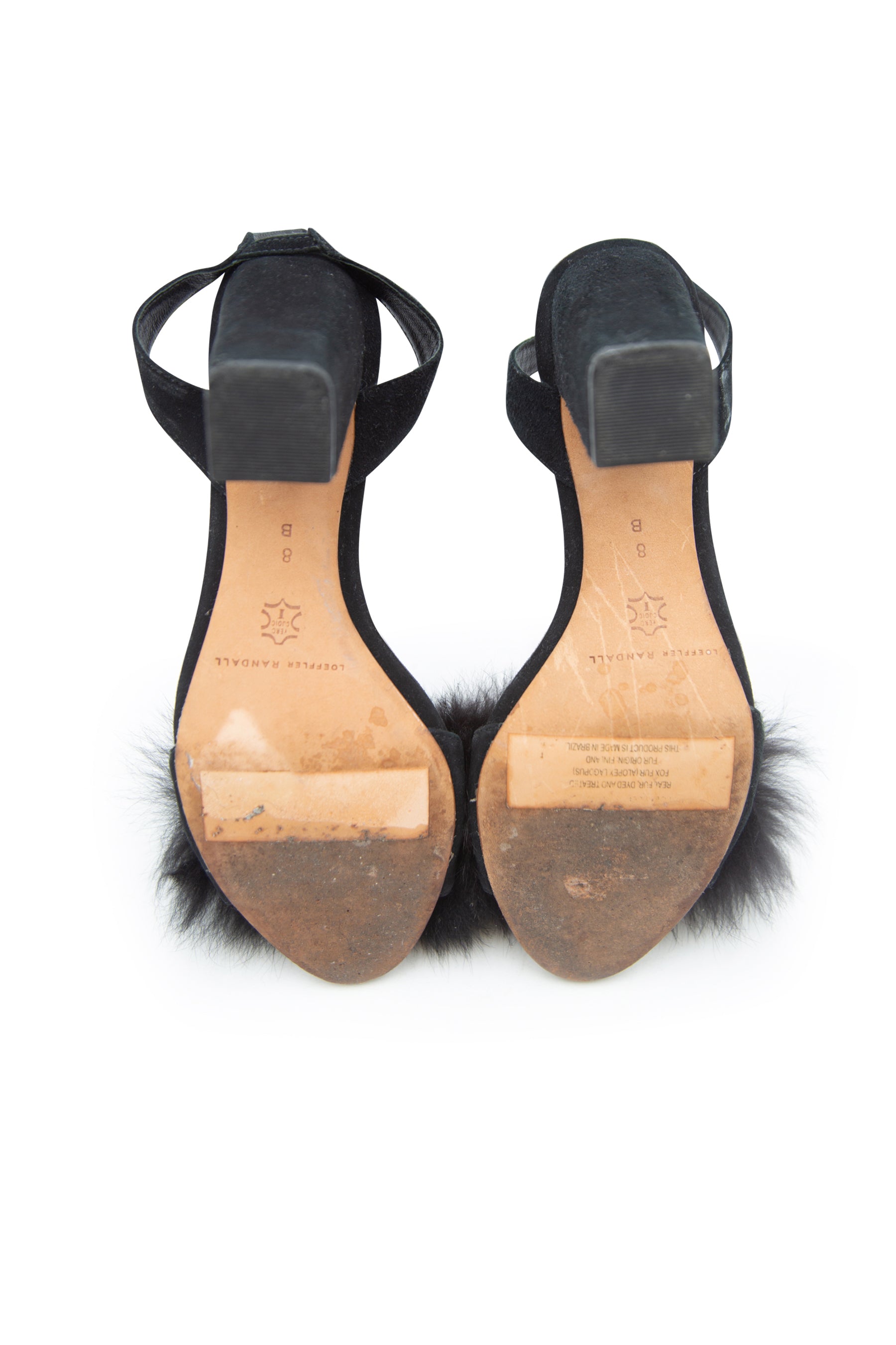 Loeffler randall fur sandals sale