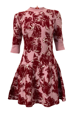 Pink Fishtail Knit Dress