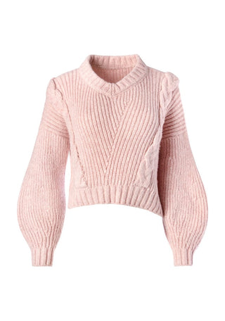 Cable Knit V-Neck Sweater Knitwear Alejandra Alonso Rojas   