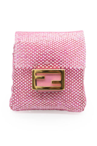 Pink Beaded Pico Baguette Headphone Holder | (est. retail $520)