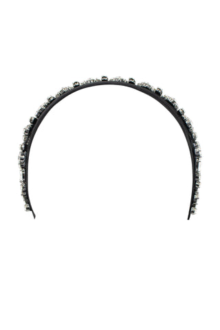 Black Embellished Headband Headband Christopher Kane   