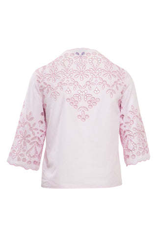 Pink Lace Top Shirts & Tops Luisa Beccaria   