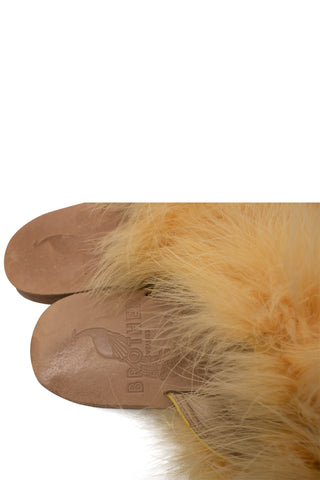 Marabou Lamu' Sandals in Mango | (est. retail $285)