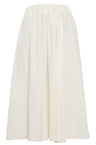 Pleated A-line Skirt in White Skirts Jil Sander   