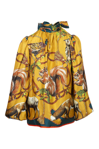 Squirrel Printed Blouse | FW '14 Collection | new with tags (est. retail $1,195)
