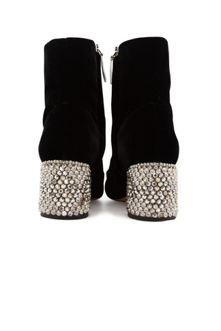 Embellished Heeled Bootie Boots Rochas   