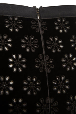 Floral Embroidered Skirt in Black Skirts Giambattista Valli   
