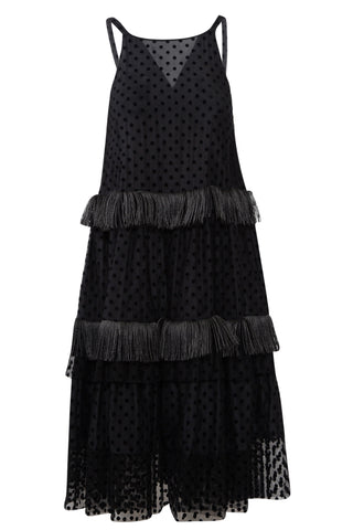 Polka Dot Fringe Dress | (est. retail $2,543) Dresses Rochas   