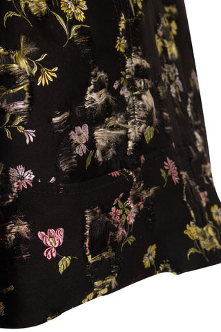 Distressed Floral Jacquard Jacket Jackets Giambattista Valli   