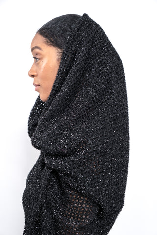 Hooded Lurex Knit Gown Dresses Emilia Wickstead   