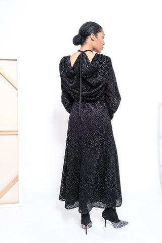Hooded Lurex Knit Gown Dresses Emilia Wickstead   