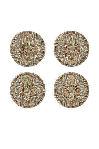 Libra Coasters, Set Of Four