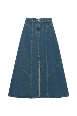 Melody Skirt in Mid-Blue Wash Skirt Merlette   