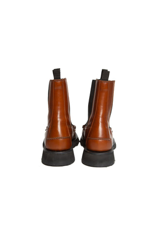 Alda Leather Chelsea Boot in Brown