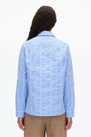 Relax Fit Poplin Shirt with Wave Embroidery TOP 3.1 Phillip Lim   