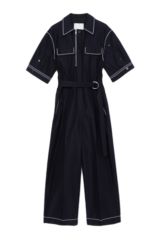 SS Jumpsuit with Wave Embroidery JUMPSUIT 3.1 Phillip Lim Midnight XXS | US 00 