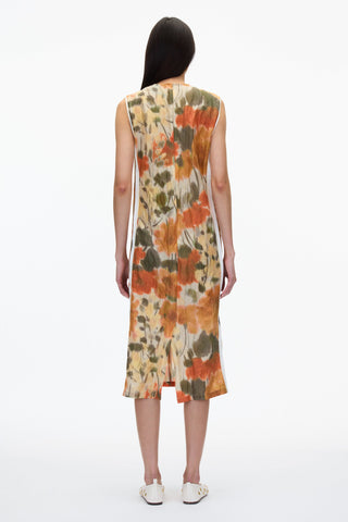 Blurred Marigold Slip Dress w Satin Combo DRESS 3.1 Phillip Lim   