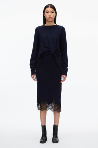 French Tuck Knit Dress with Lace Trim DRESS 3.1 Phillip Lim   