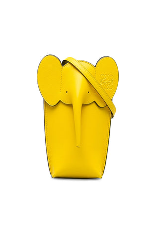 Elephant Pocket Crossbody Bag Yellow