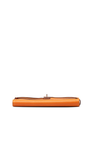 Epsom Classic Kelly Wallet Orange Small Leather Goods Hermes   
