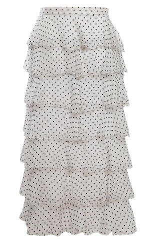 Silk Chiffon Tiered Ruffle Skirt | Fall '18
