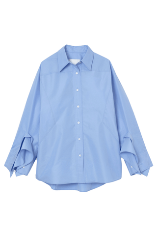 Oversize Shirt with Cascade Cuff SHIRT 3.1 Phillip Lim Oxford Blue XS 