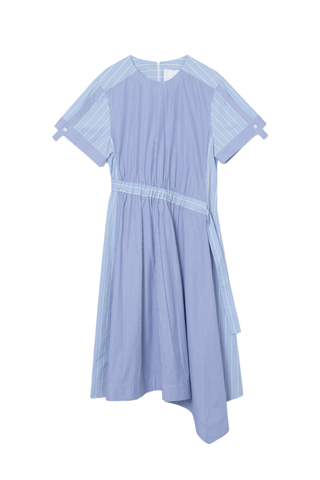 Mix Stripe Poplin Dress DRESS 3.1 Phillip Lim Oxford Blue Multi XXS | US 00 