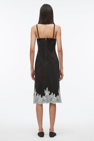 Denim Slip Dress with Lace DRESS 3.1 Phillip Lim   