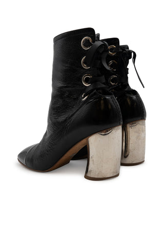 Lace Up Ankle Boot in Black Boots Proenza Schouler   