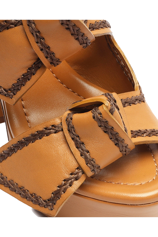 Asymmetric Clarita Platform Butterscotch