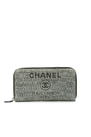 Tweed Deauville Continental Wallet Gray