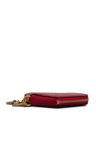 Monogram Vernis Heart Coin Purse Red Small Leather Goods Louis Vuitton   