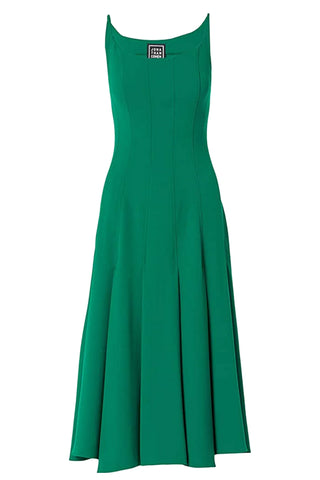 Strappy Midi Dress in Green