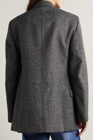 Oversize Wool Tweed Blazer | (est. retail $4,040) Jackets Alaia   