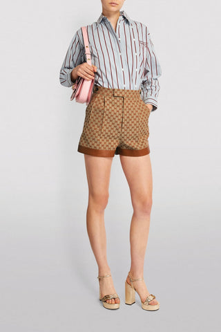 Original GG Linen Blend Canvas Shorts | (est. retail $1,150) new with tags Shorts Gucci   